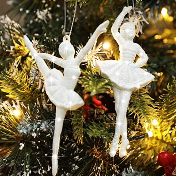 12 Pieces Ballerina Dancer Hanging Christmas Ornaments - Ballet Dance Set For Christmas Tree Deco... | SHEIN
