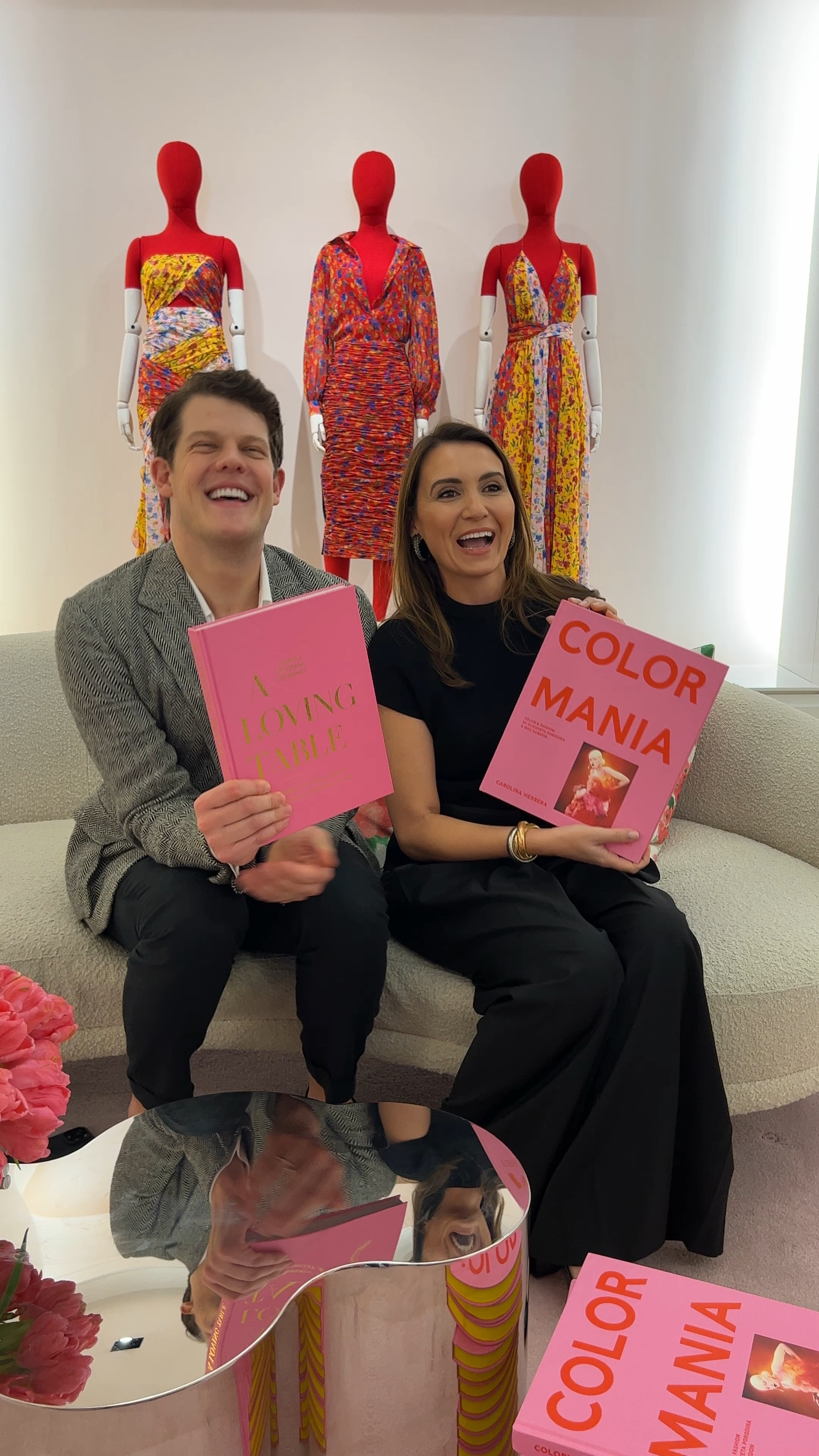 Pink Covers!  Wes Gordon and I were twinning! 

#LTKHome