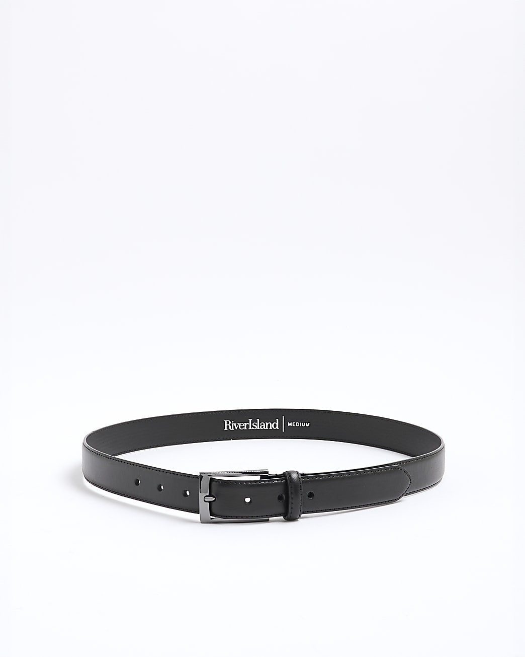 Black Faux Leather Belt | River Island UK & IE