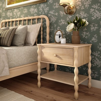 Jenny Lind Nightstand with 1 Drawer and Bottom Shelf, Blonde | Target