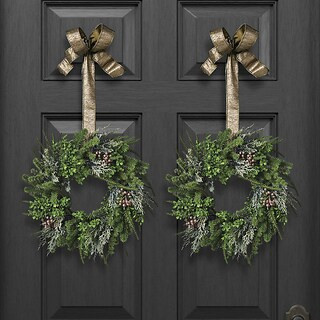 Endless Evergeen Mini Wreaths, Set of Two | Frontgate | Frontgate