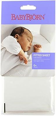 BABYBJORN Fitted Sheet for Cradle - Organic White | Amazon (US)