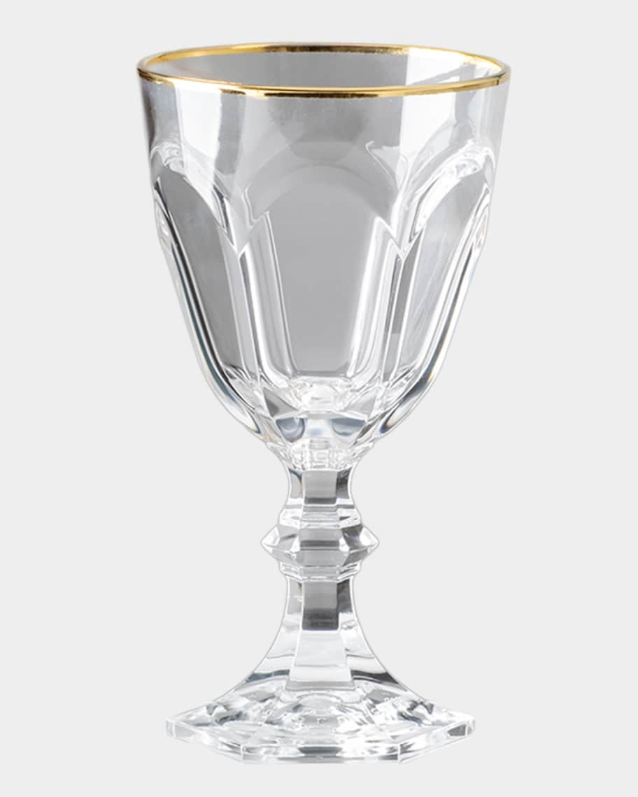 Mario Luca Giusti Dolce Vita Gold Thread Water Goblet, 6.75 oz. | Neiman Marcus