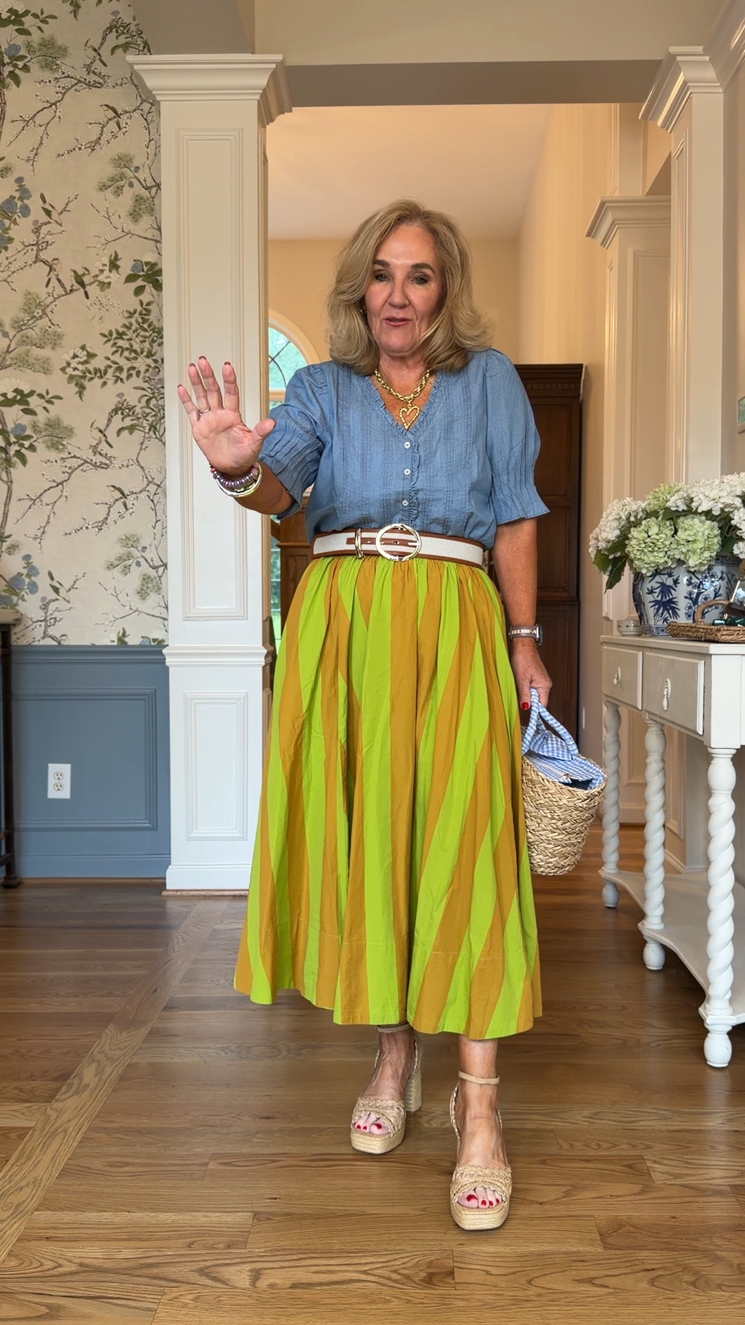 I love a fun skirt! I sized down to a small. Several colors available. 
Top I sized down to a small 
Everything but the skirt is on sale!

#LTKSaleAlert #LTKOver40 #LTKootd