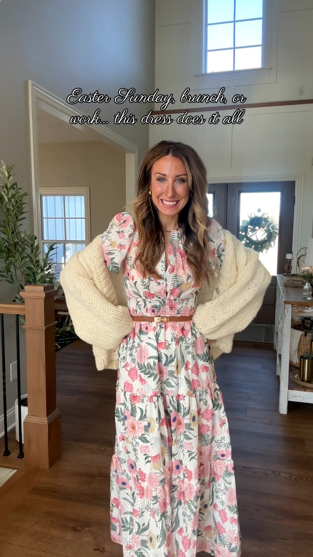 Spring outfits that make getting dressed easy 🌸
Loving these pieces from Chicwish lately — the floral dress is perfect for warmer days and this linen + trench combo feels so effortless.

Wearing a small in everything except the pants which are mediums. 

Easter dress | Maxi dress | floral dress | oversized cardigan | linen pants | vacation outfit | cropped trench | trench coat | spring jacket 

#LTKSeasonal #LTKTravel #LTKootd