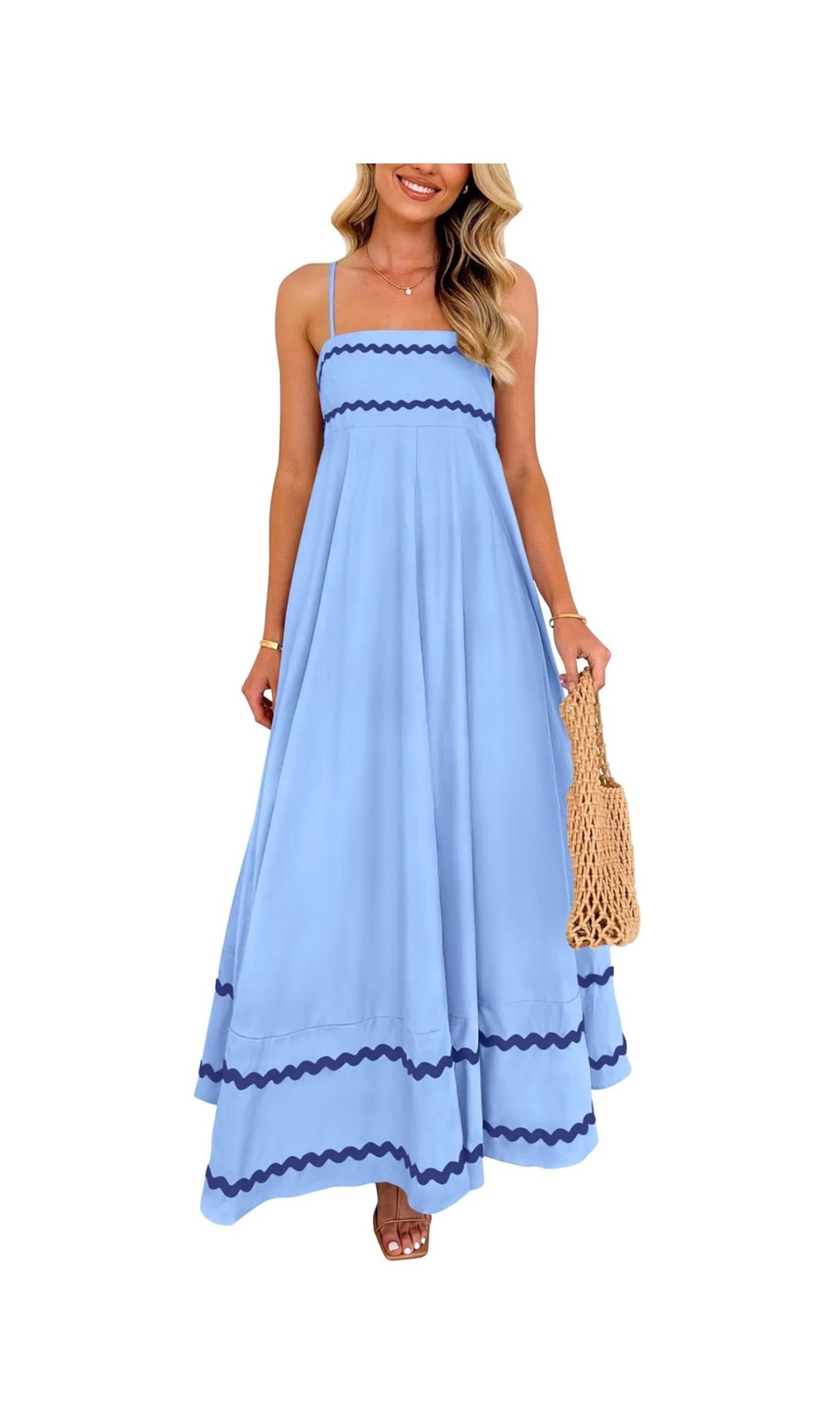 I’m obsessed with this beautiful dress & it’s ON SALE on @amazon 🩵 perfect for weddings, or would make the most perfect Easter dress! 

#LTKSpringSale #LTKSaleAlert #LTKWedding