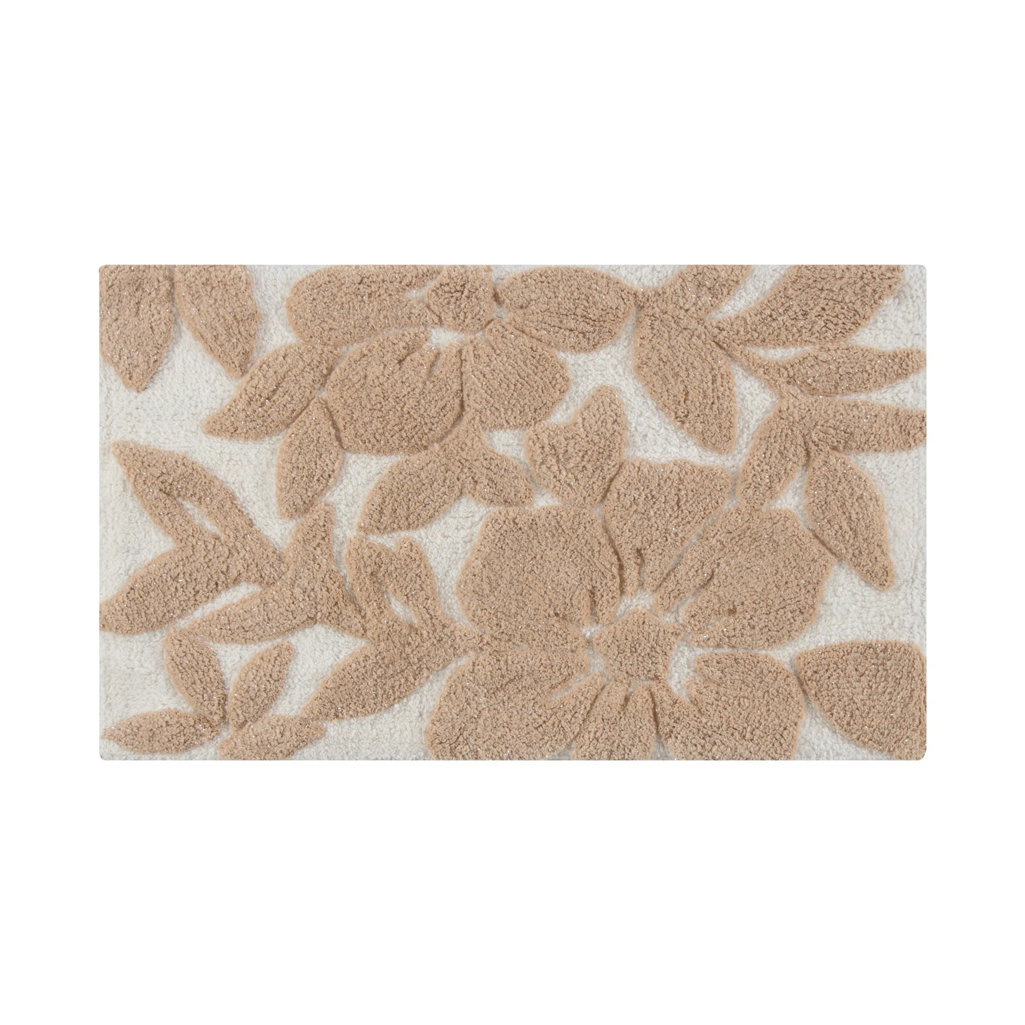 Filey Tufted Leaf 100% Cotton Bath Rug | Wayfair North America