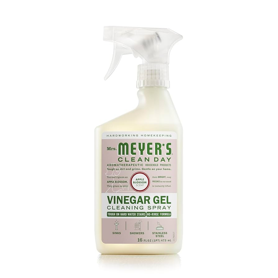 MRS. MEYER'S CLEAN DAY Vinegar Gel Cleaning Spray, Bathroom Use, No-Rinse Formula, Plant-Derived ... | Amazon (US)