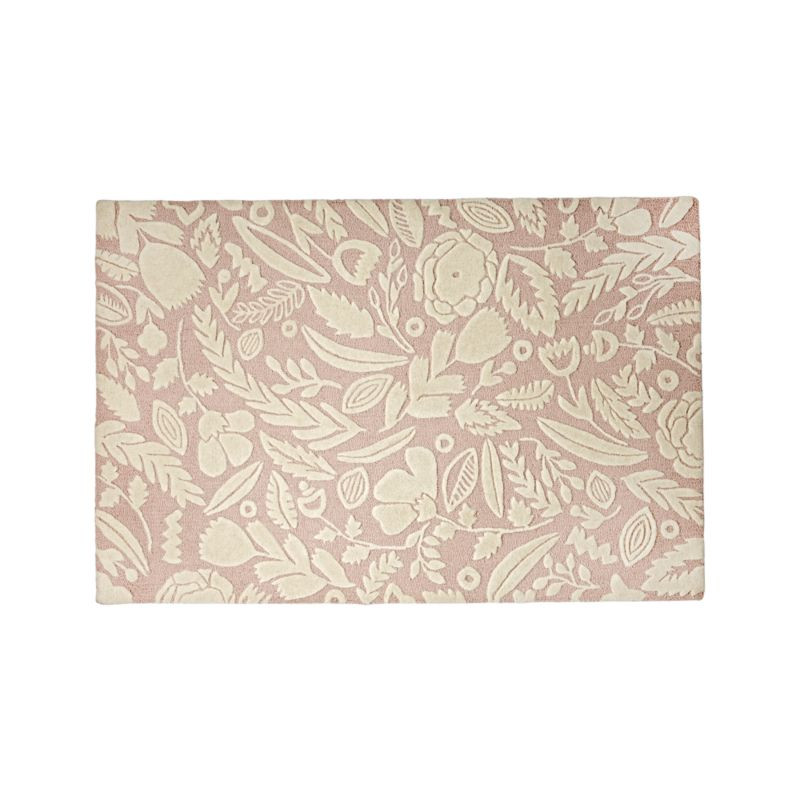 8x10 Pink Forest Floor Kids Rug + Reviews | Crate and Barrel | Crate & Barrel