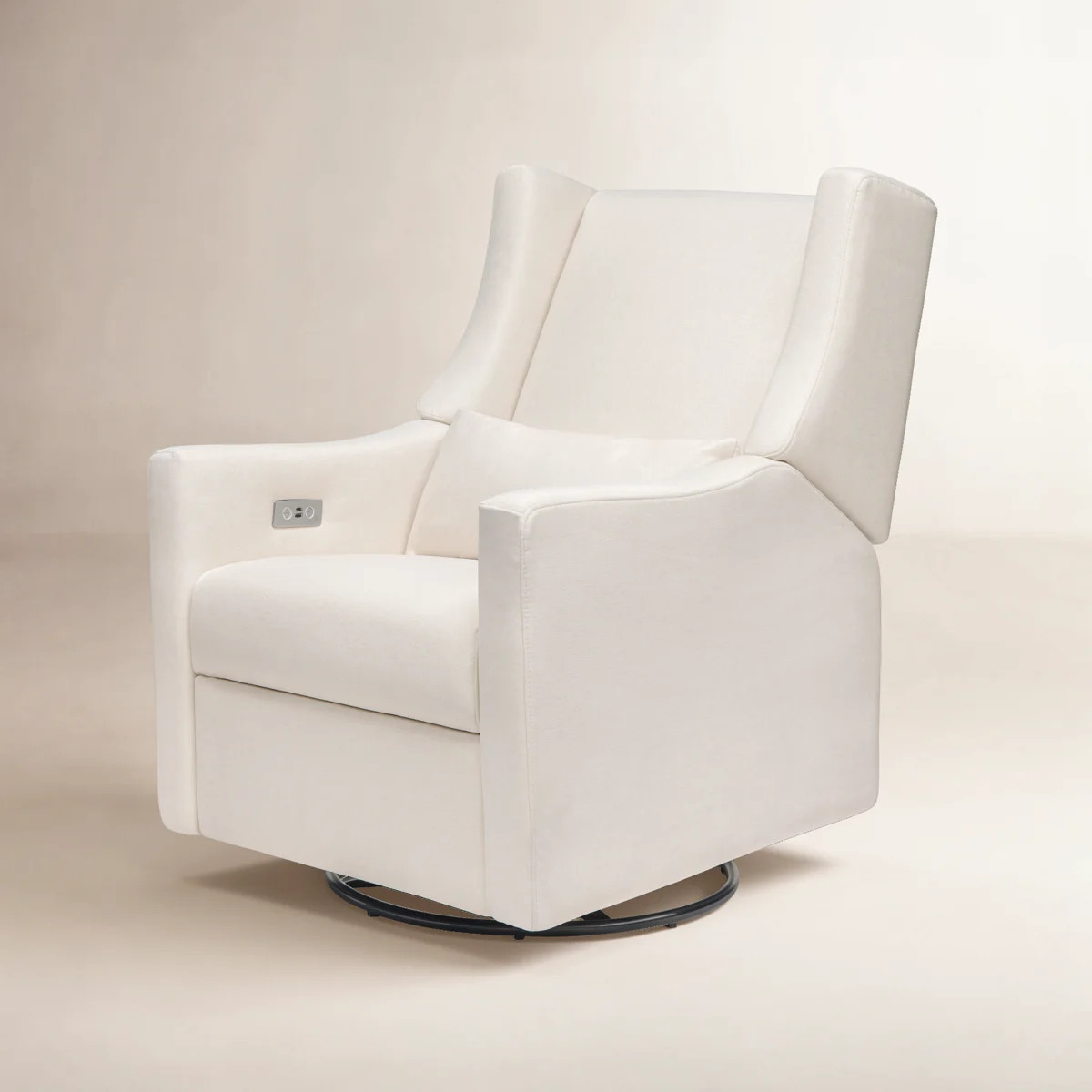 Kiwi Performance Cream Eco Weave Electronic Recliner and Swivel Glider with USB port | Wayfair North America