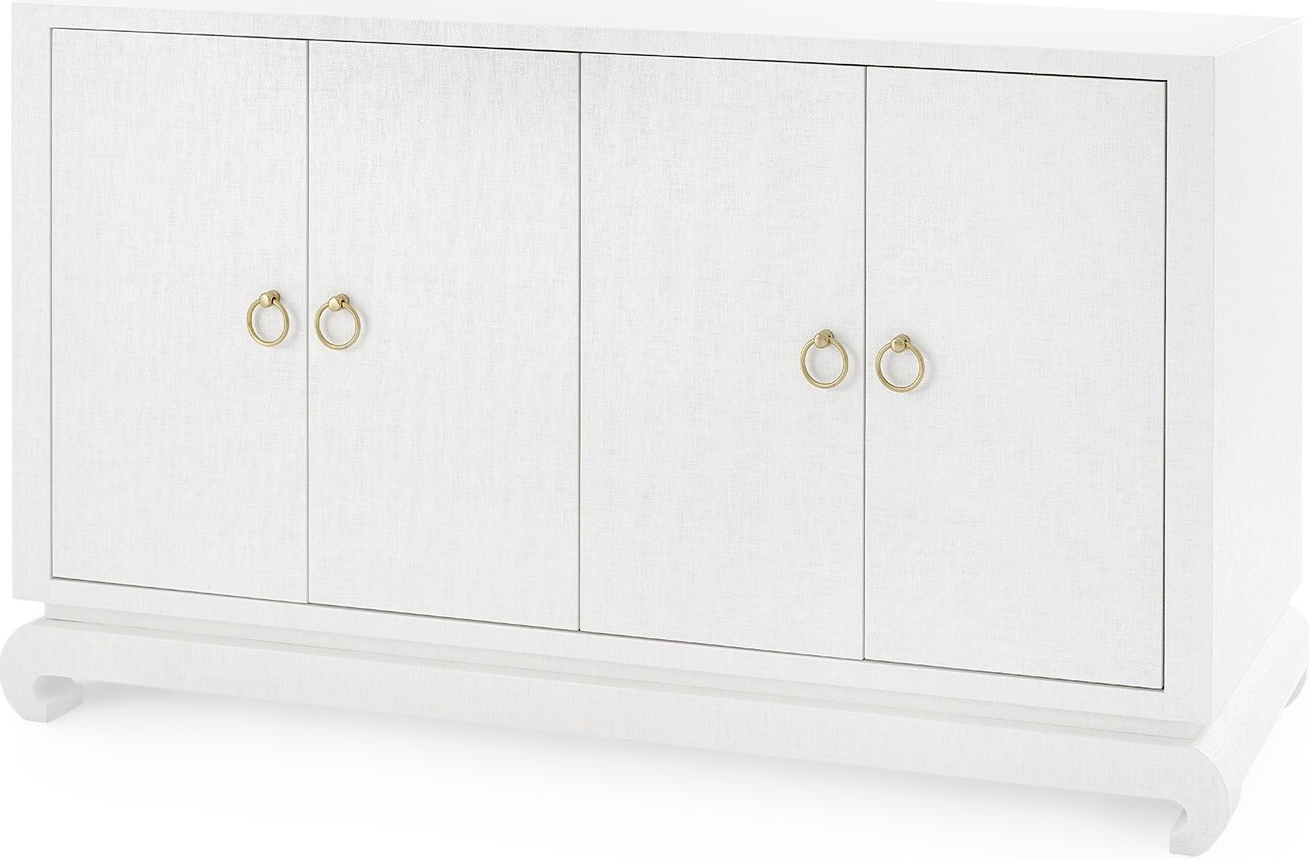 Meredith 4-Door Cabinet In Chiffon White | 1stopbedrooms