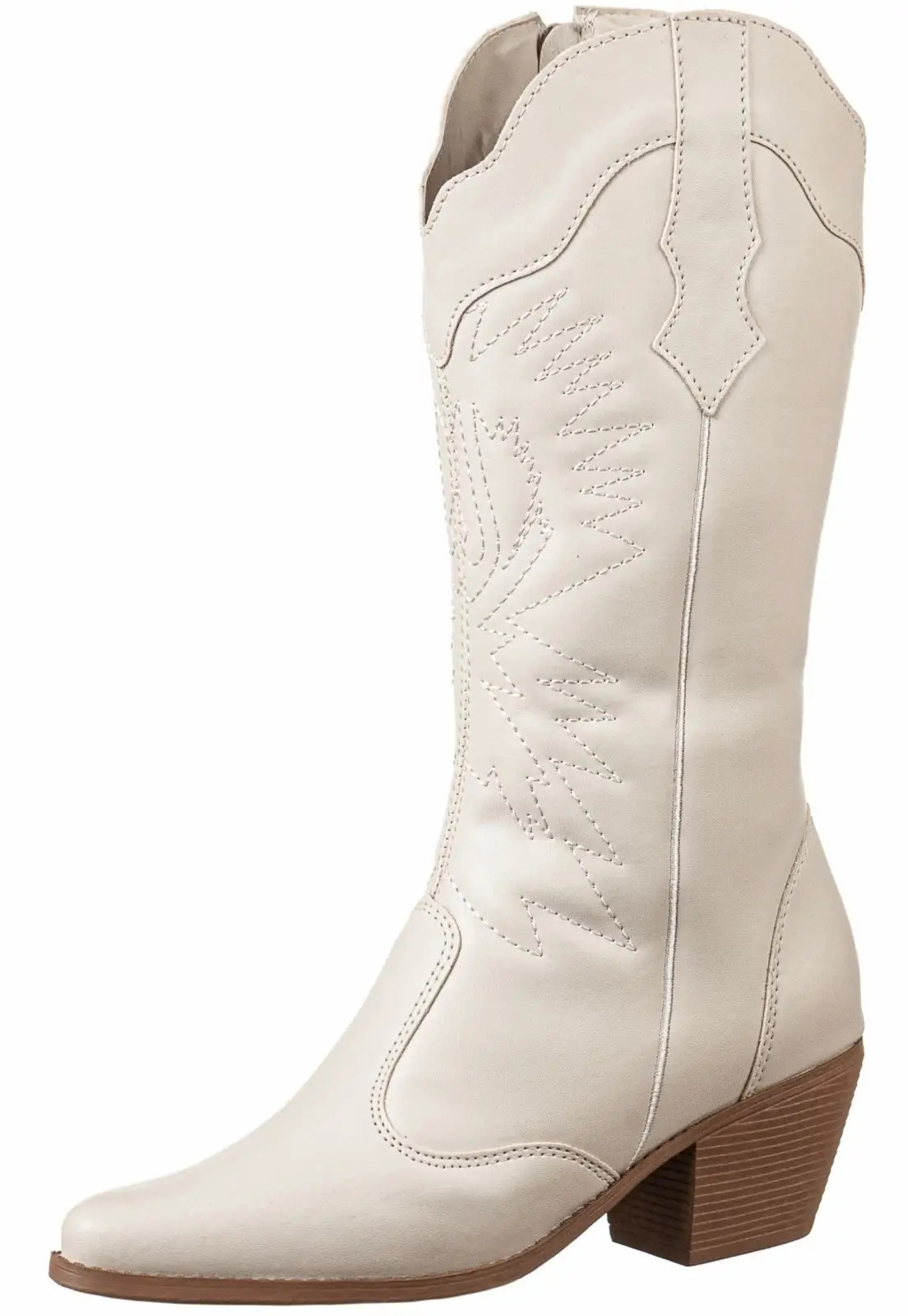 Bota Texana Country Gigil Cano Médio Bordada Off White | Dafiti (BR)