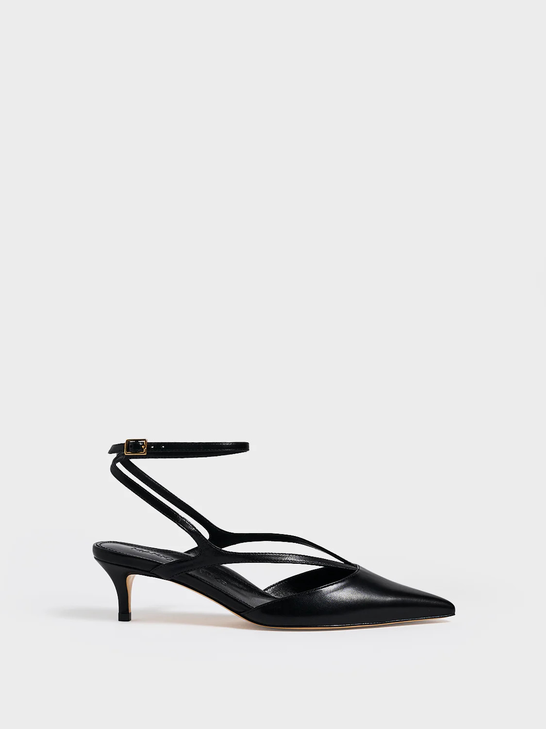 Hazel Kitten Heel | Black Nappa Leather | Women's Heel | Marion Parke | Marion Parke