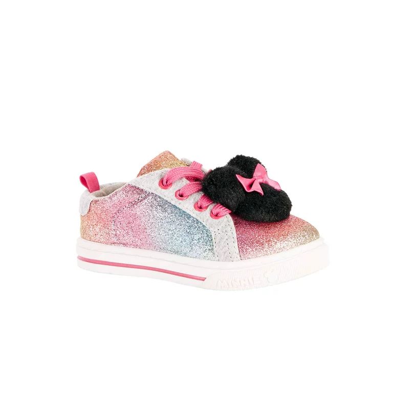 Disney Minnie Mouse Casual Rainbow Pom Sneaker (Toddler Girls) - Walmart.com | Walmart (US)