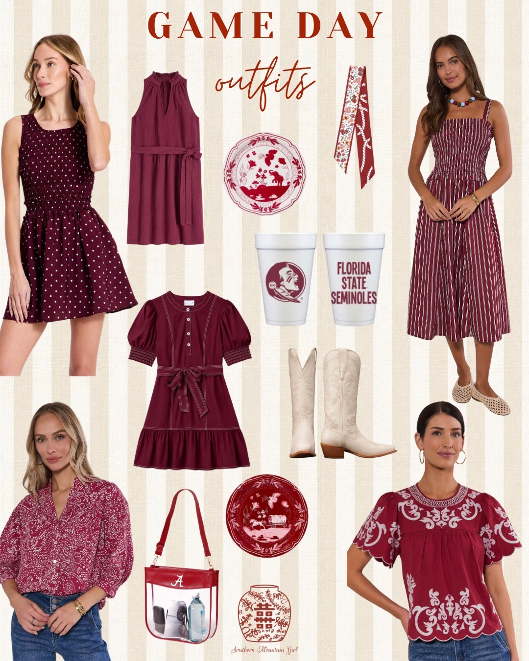30 adorable game day ideas for Texas A&M, Alabama, Arkansas, Oklahoma, Florida State… who am I missing??  And can we talk about these darling game day plates from @Pavilion Paper!!??  I’m Obsessed ♥️♥️