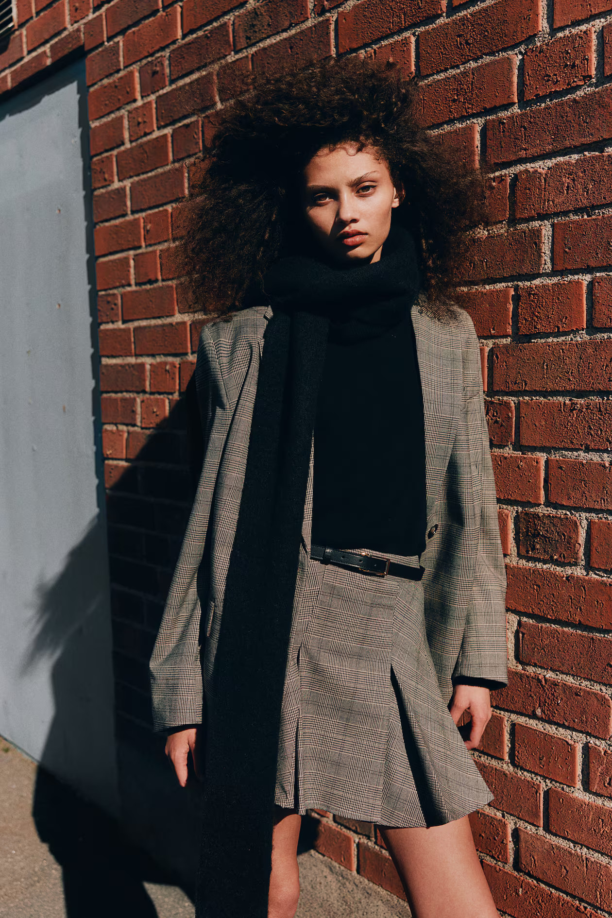 Kurzer Faltenrock - Greige/Kariert - Ladies | H&M AT | H&M (DE, AT, CH, NL, FI)