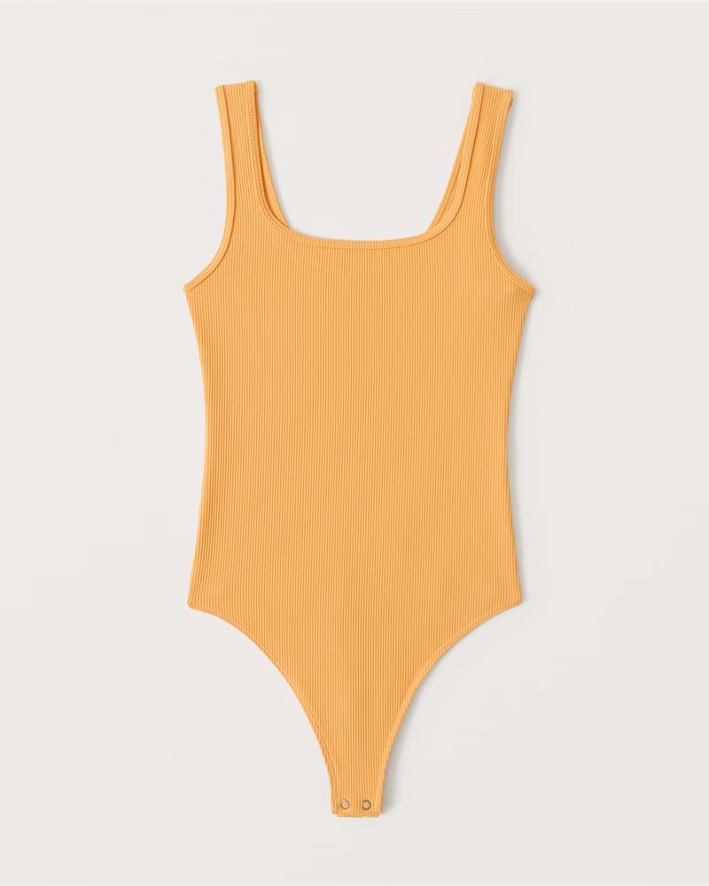 90s Seamless Ribbed Tank Bodysuit | Abercrombie & Fitch (US)