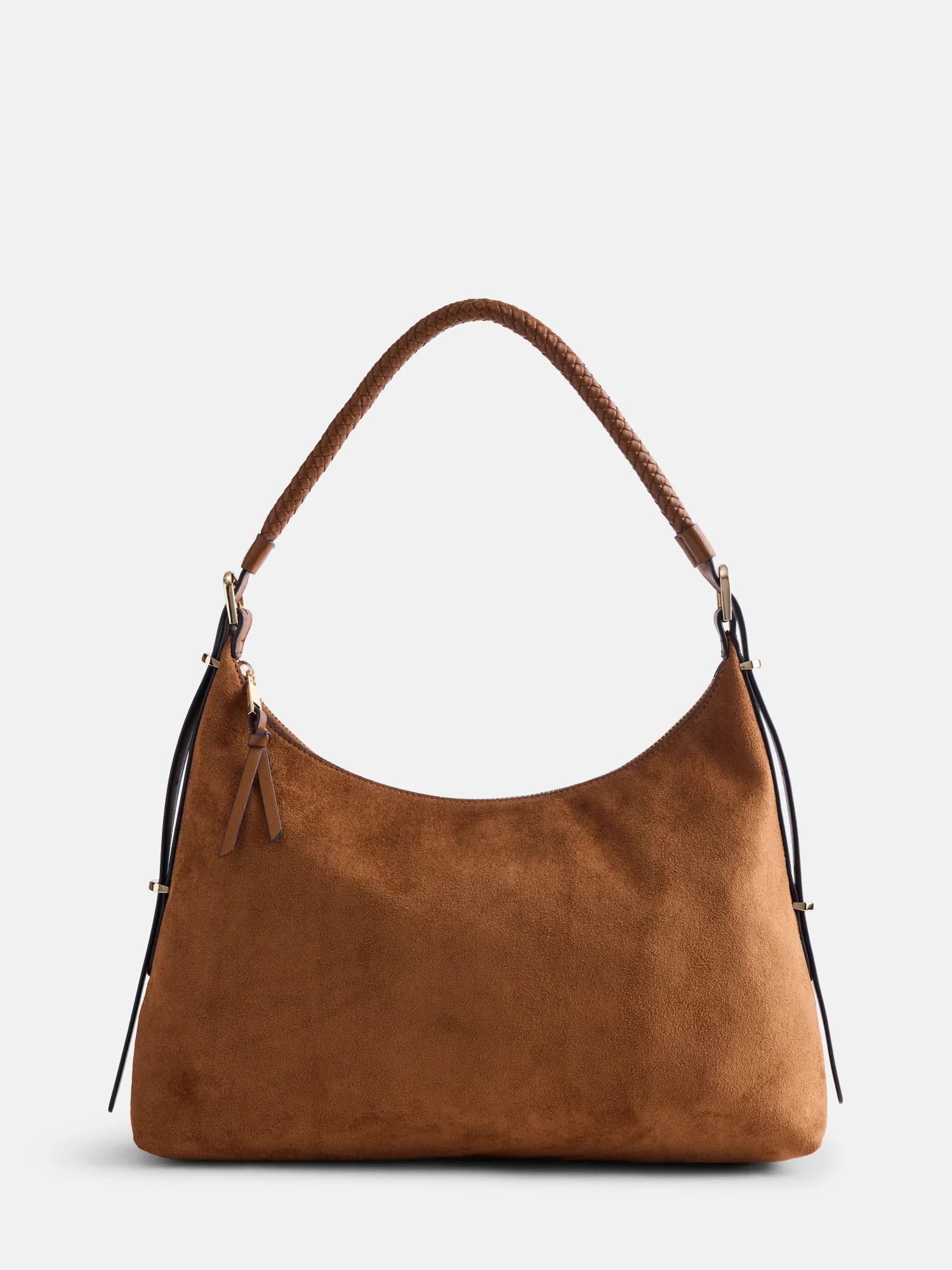 Scenario Women's Top Zipper Shoulder Bag, Cognac | Walmart (US)