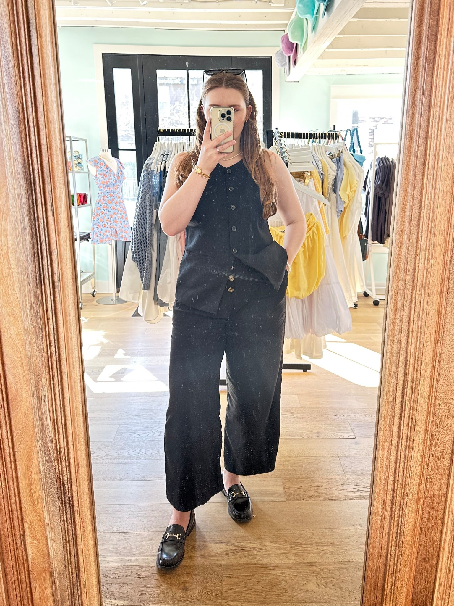 Chic and flowy outfit for a warm day ☀️ 
Linen vest is from Old Navy. Pants are from Böhme but they are old so they don’t sell them! I linked a similar one from their website.

#LTKLinen #LTKModest #LTKNaturalfibers 