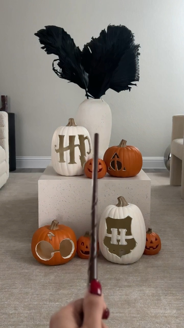 Harry Potter Halloween Themed Decorations! In my house Halloween means Everything Harry Potter. The best thing about these pumpkins I carved is they won’t rot and you can keep reusing them. 


Harry Potter, Halloween, Harry Potter decor, pumpkin, Halloween decor, Halloween pumpkins

#LTKhome #LTKSeasonal #LTKHalloween