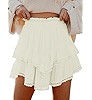 Aoudery Flowy Shorts for Women Casual Boho Ruffle Tiered Skorts High Waist Mini Skirts Golf Tenni... | Amazon (US)