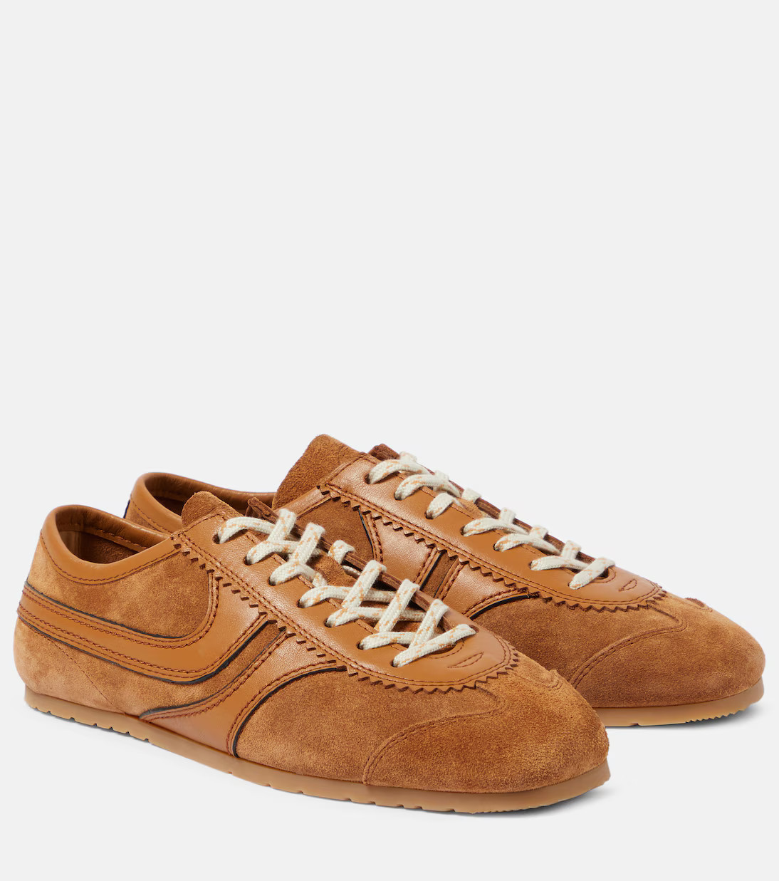 Leather and suede sneakers | Mytheresa (INTL)