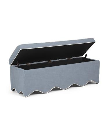 54.5x18 Scalloped Storage Bench | TJ Maxx