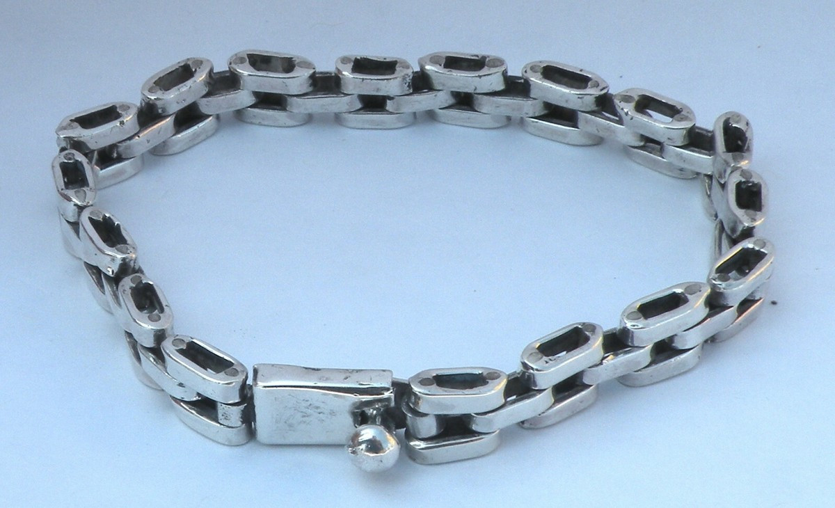 VINTAGE STERLING SILVER BRACELET 7.5 inches | eBay US