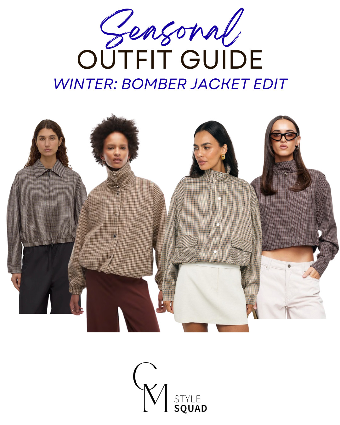 Check Bomber Jacket Edit 

 #LTKaustralia #LTKwinter #LTKstyletip