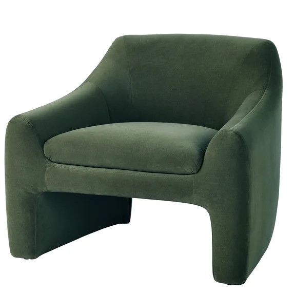 Better Homes & Gardens Emerson Curvy Accent Chair, Olive | Walmart (US)