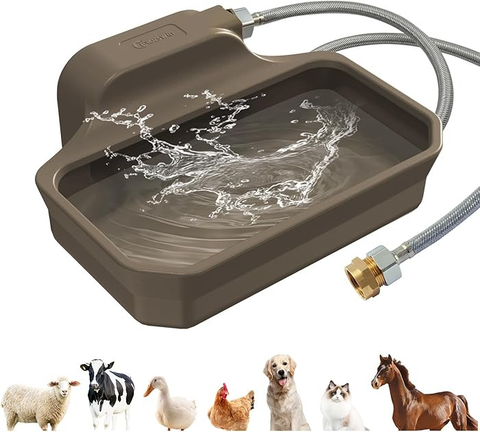 135OZ Automatic Water Dispenser for Large Dogs Patented Outdoor Dog Water Bowl Dispenser Automati... | Amazon (US)
