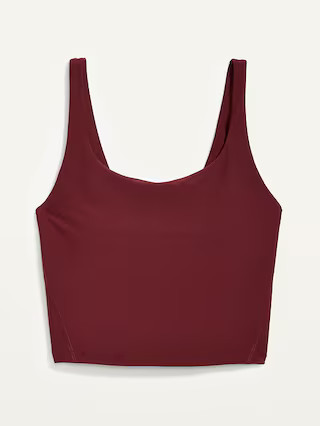 Light Support PowerSoft Longline Sports Bra | Old Navy (US)