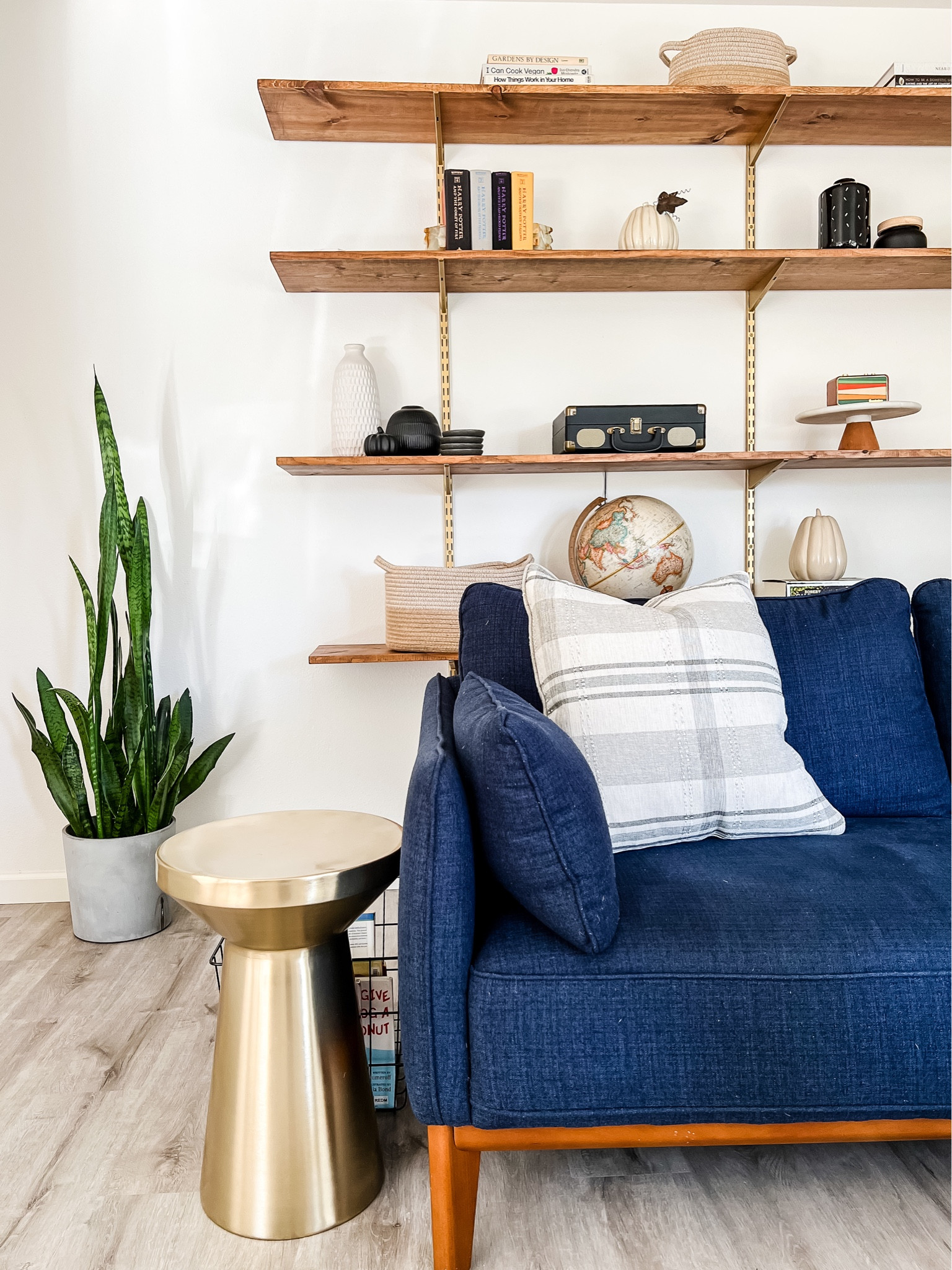 My blue sectional sofa is on sale! Plus I linked to a few similar brass end tables since mine is no longer available. 

#LTKhome