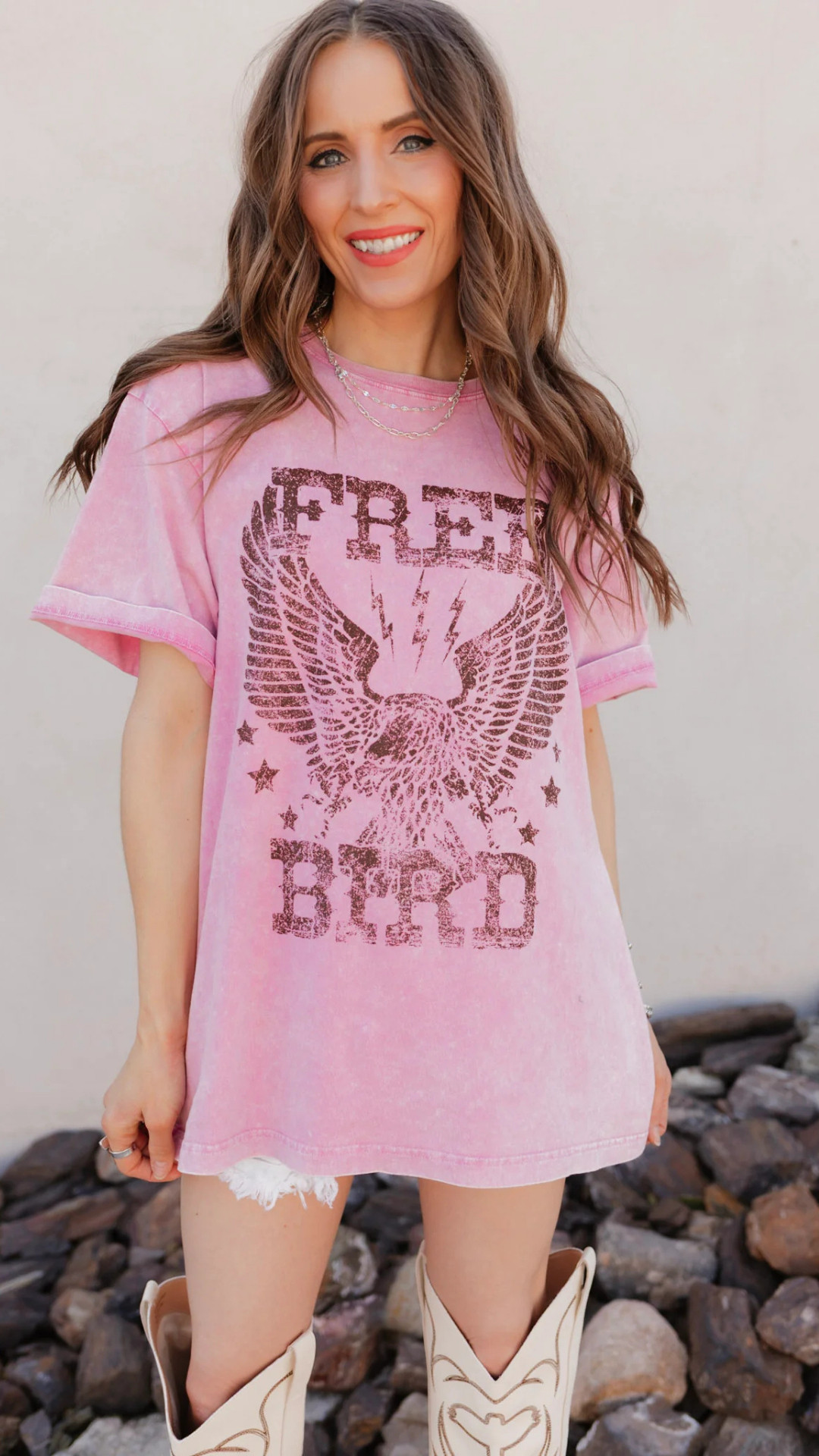 Vintage vibes meet everyday comfort! This Free Bird Eagle Graphic Tee features a washed, relaxed boyfriend fit and classic rock-inspired design — perfect for casual days, street style looks, or layering under a jacket for effortless cool.

#FreeBirdTee #VintageGraphic #BoyfriendFitStyle #KrushKandyStyle #CasualChic #BoutiqueFinds #EverydayOutfits #StreetStyle #DenimAndTees 

 #LTKgrwm #LTKootd #LTKmomlife
