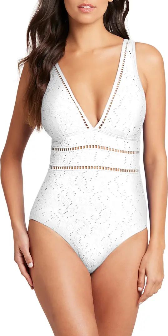 Sea Level Spliced Multifit One-Piece Swimsuit | Nordstrom | Nordstrom