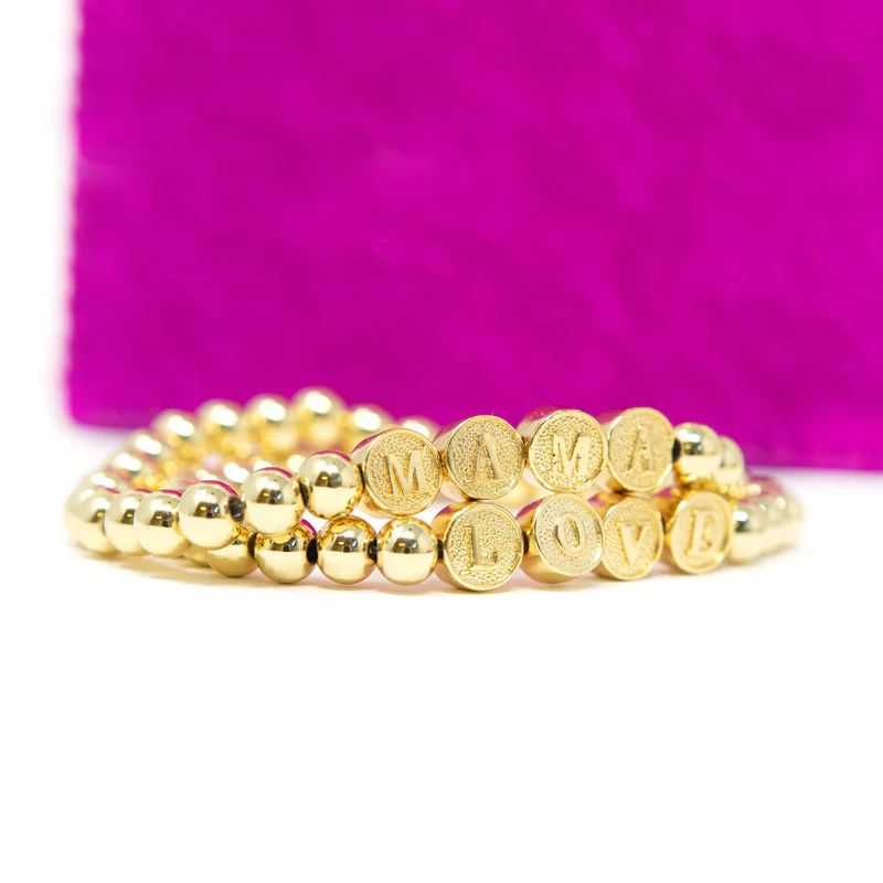 All Gold Mama and Love Bracelets | The Sis Kiss