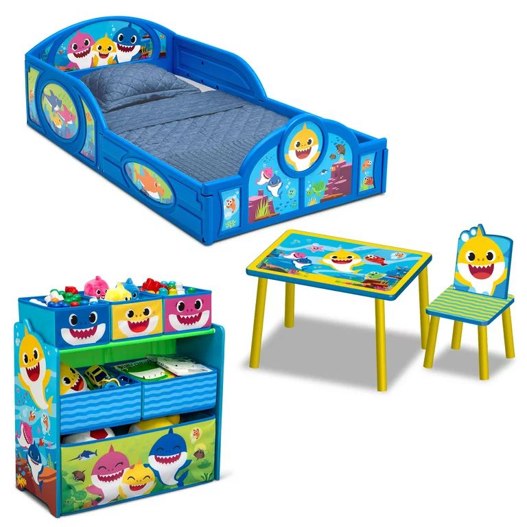 Baby Shark 4-Piece Room-in-a-Box Bedroom Set by Delta Children | Walmart (US)