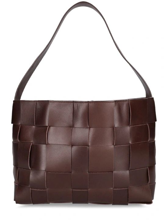 Mini Woven leather shoulder bag | Luisaviaroma