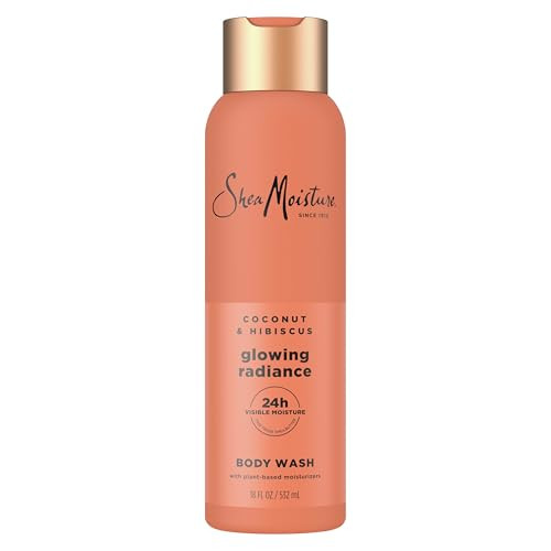 SheaMoisture Coconut Hibiscus Body Wash Glowing Radiance Glowing Radiance body wash for 24H Visible Moisture for Healthy, Glowing Skin 18 oz | Amazon (US)