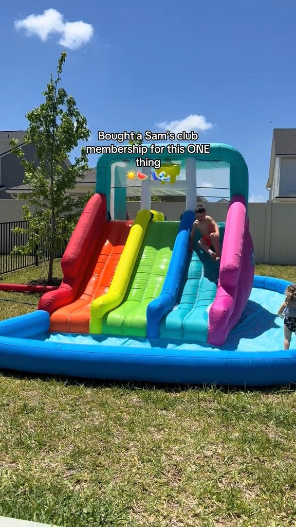 This water slide is PERFECT for summer! ☀️#summeressentials #summer #waterslide 

#LTKFamily #LTKKids #LTKSeasonal