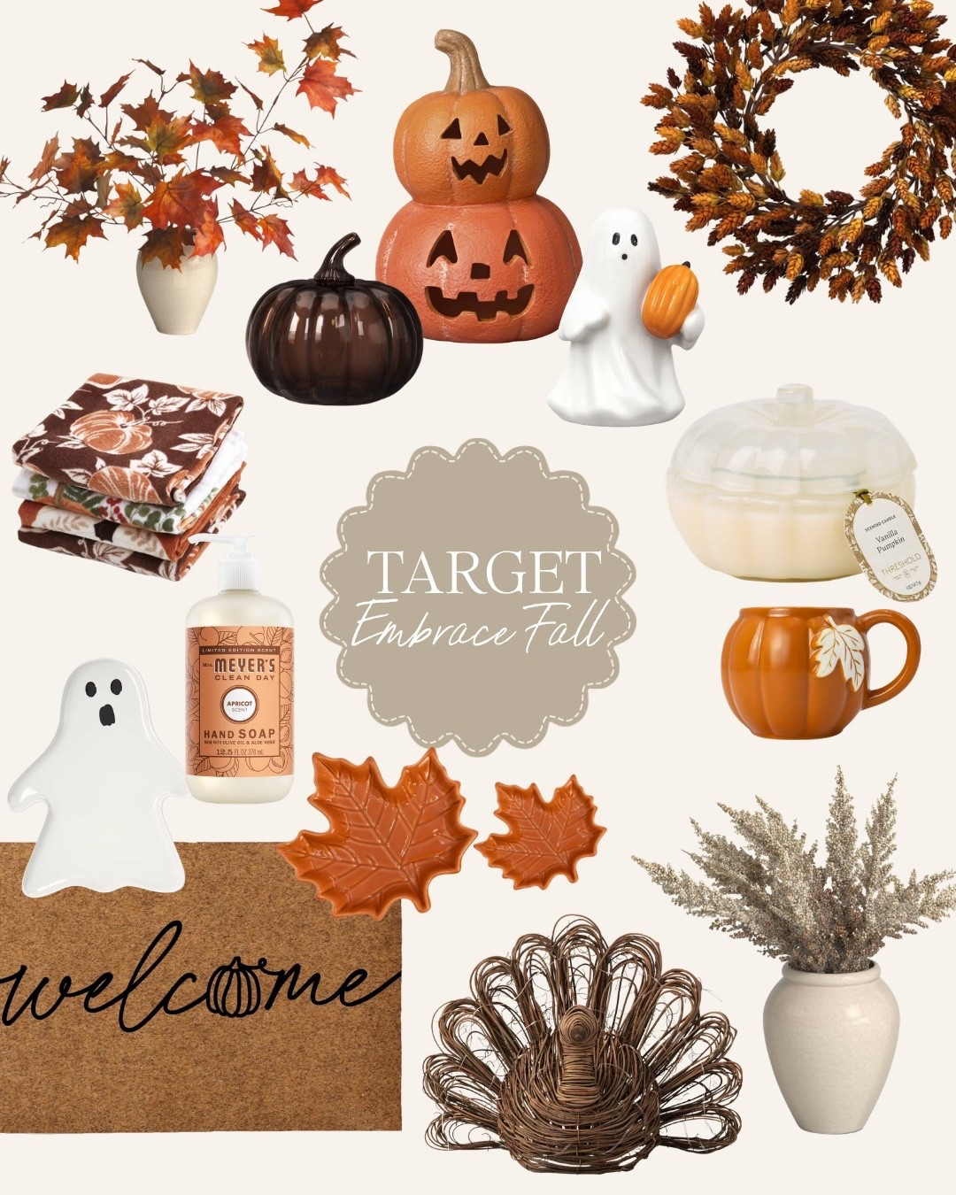 Target, Embrace Fall, Candle, Faux Plant, Wreath, Door Mat, Soap, Mug, Pumpkin, Seasonal, Home, Decoration, Autumn

#LTKHome #LTKSeasonal #LTKdayinmylife