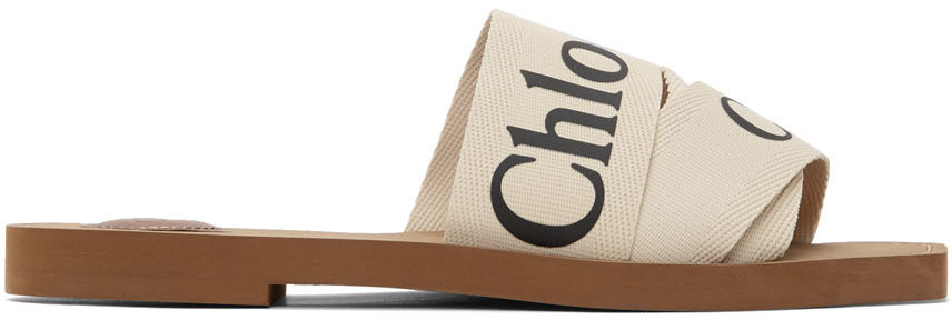 White Woody Flat Mules | SSENSE