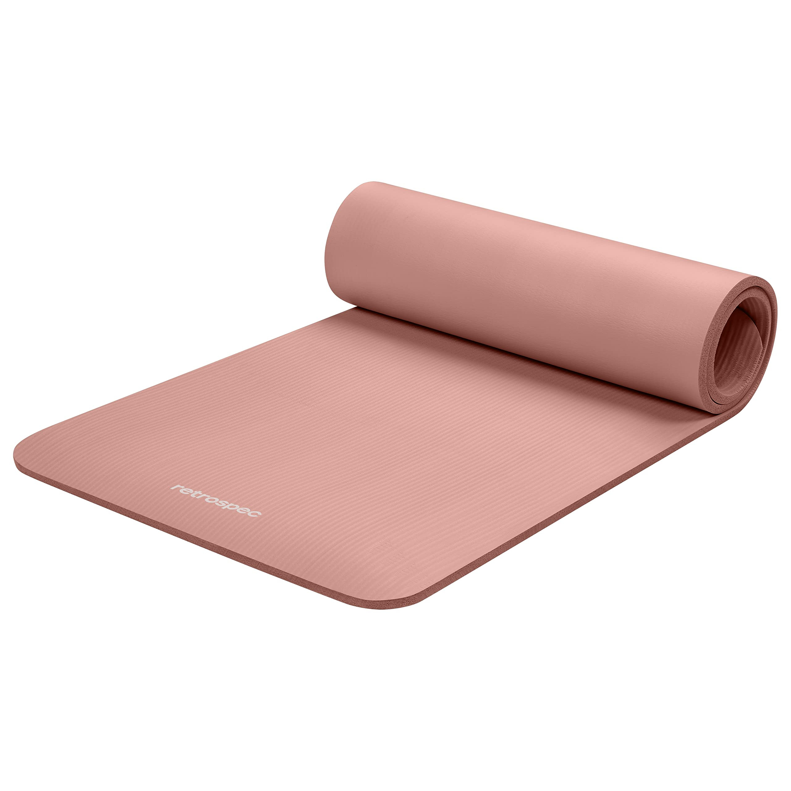 Retrospec Solana Yoga Mat Thick 1/2in Non-Slip Workout Mat with Nylon Strap - 72x24in Exercise Ma... | Amazon (US)