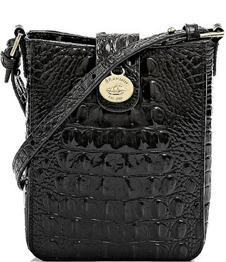 Melbourne Collection Marley Crocodile-Embossed Crossbody Bag | Dillards