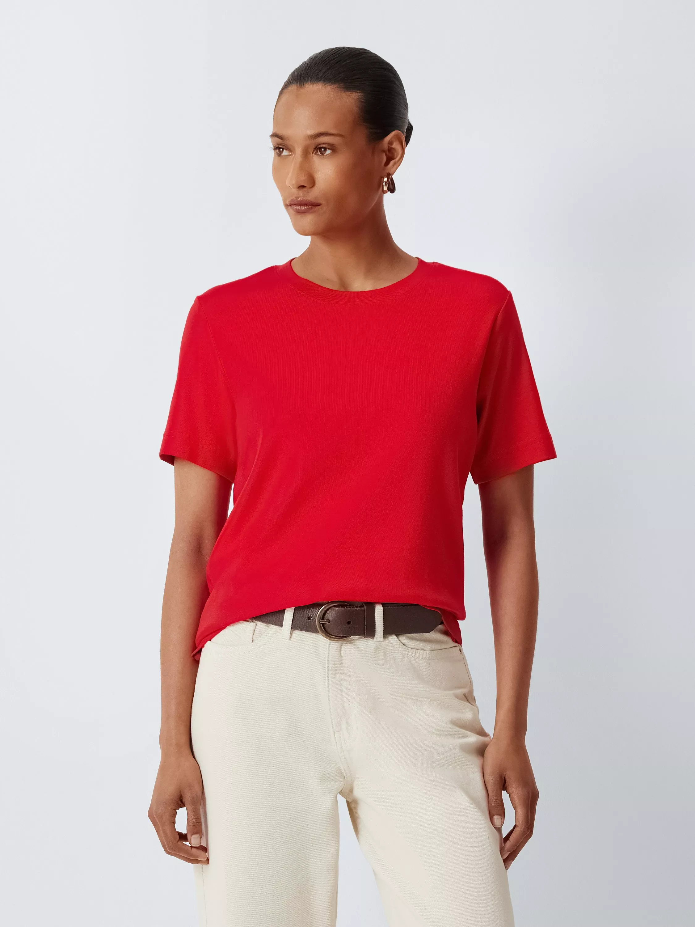 John Lewis Organic Cotton Short Sleeve Crew Neck T-Shirt | John Lewis (UK)
