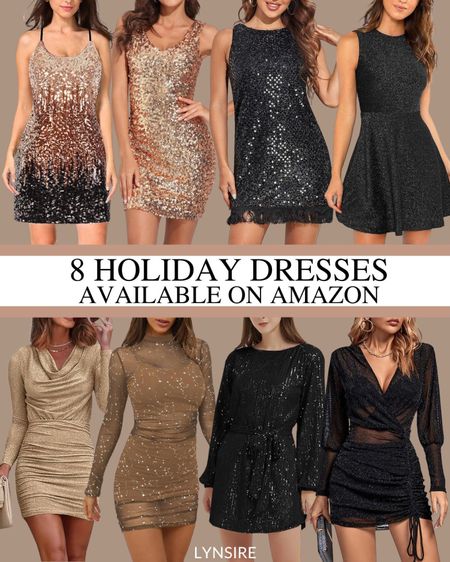Holiday Dress - Get ready to dazzle on New Year’s Eve with sparkly sequin dresses! Whether you prefer the freedom of sleeveless styles or the elegance of long sleeves, these are the perfect NYE dresses to make you shine all night long!

#LTKHoliday #LTKSeasonal #LTKparties