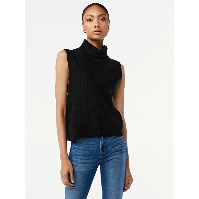 Scoop Women's Sleeveless Turtleneck Sweater | Walmart (US)