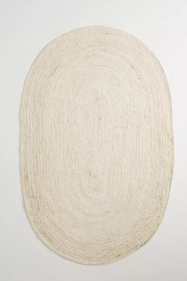 Handwoven Jute Lorne Oval Rug | Anthropologie (US)