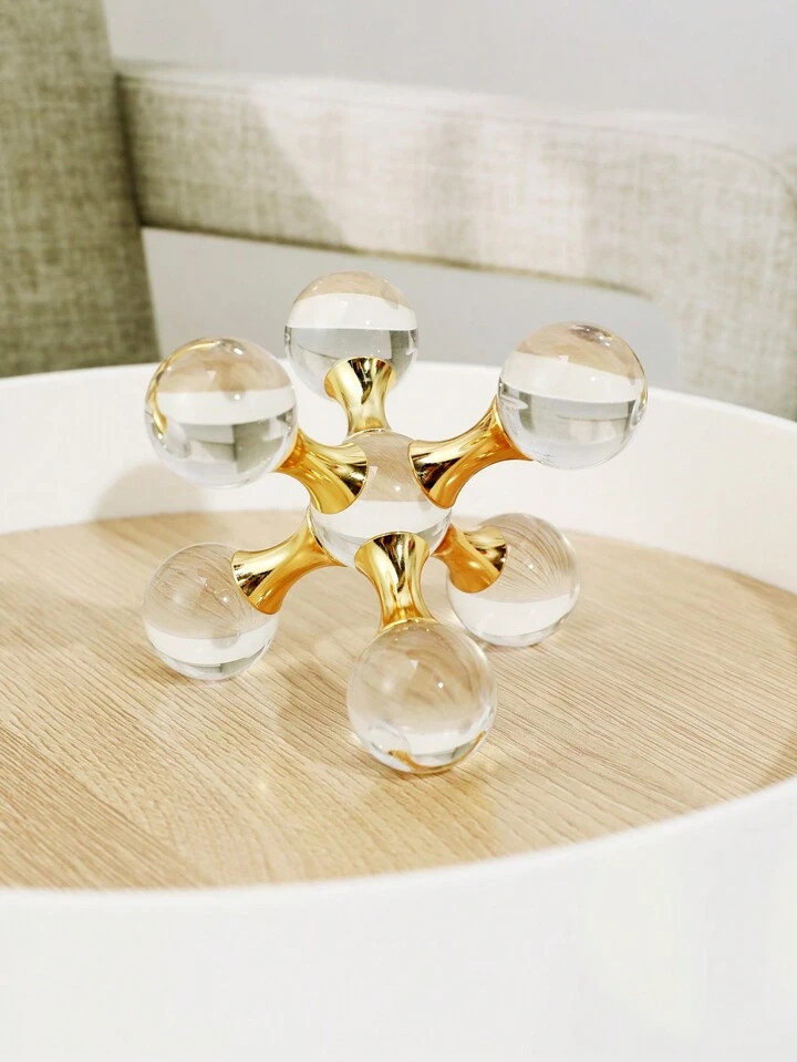 Trends1pc Luxury Molecule Crystal Decorative Craft Ornament For Desktop, Living Room & Office Dec... | SHEIN