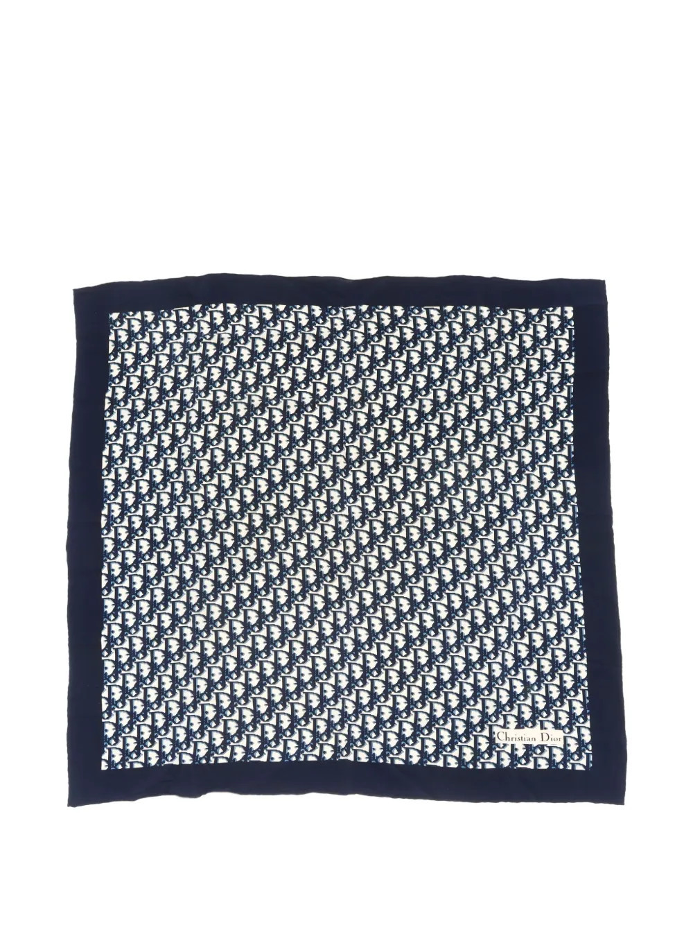 Christian Dior Pre-Owned 2010-2024 monogram-pattern scarf - Blue | Farfetch Global